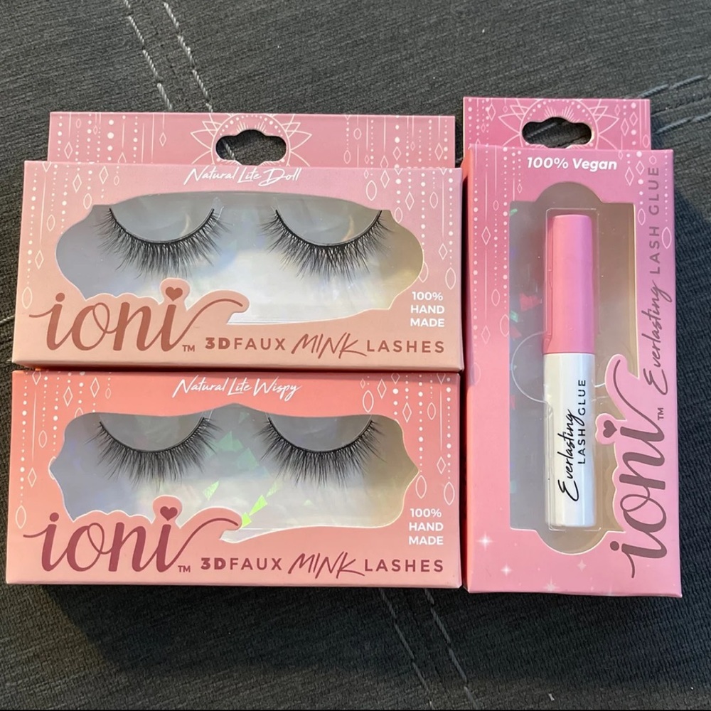 🥰🥰 Ioni 3D Faux Mink Lashes and Glue Set🥰🥰